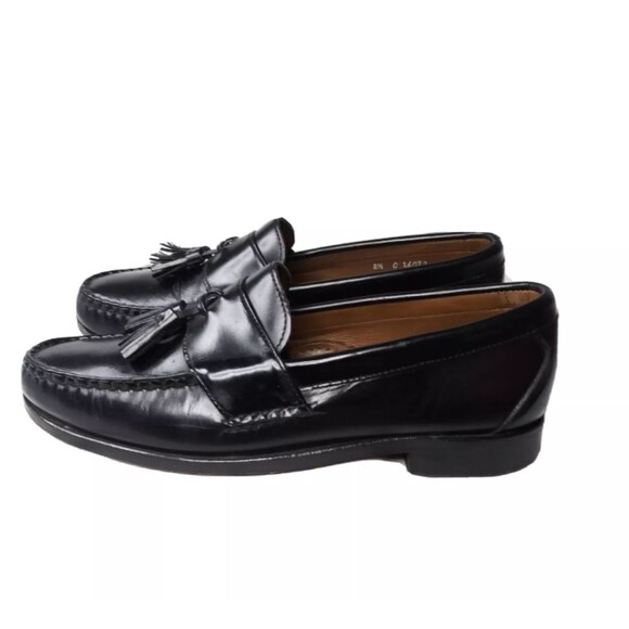Allen Edmonds Stowe Tassel Loafers Size 8.5 C  Black Leather Shoes main image 9